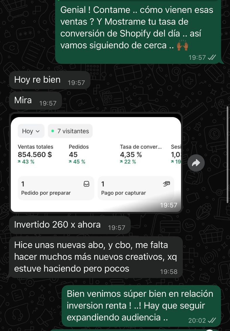 Testimonio WhatsApp